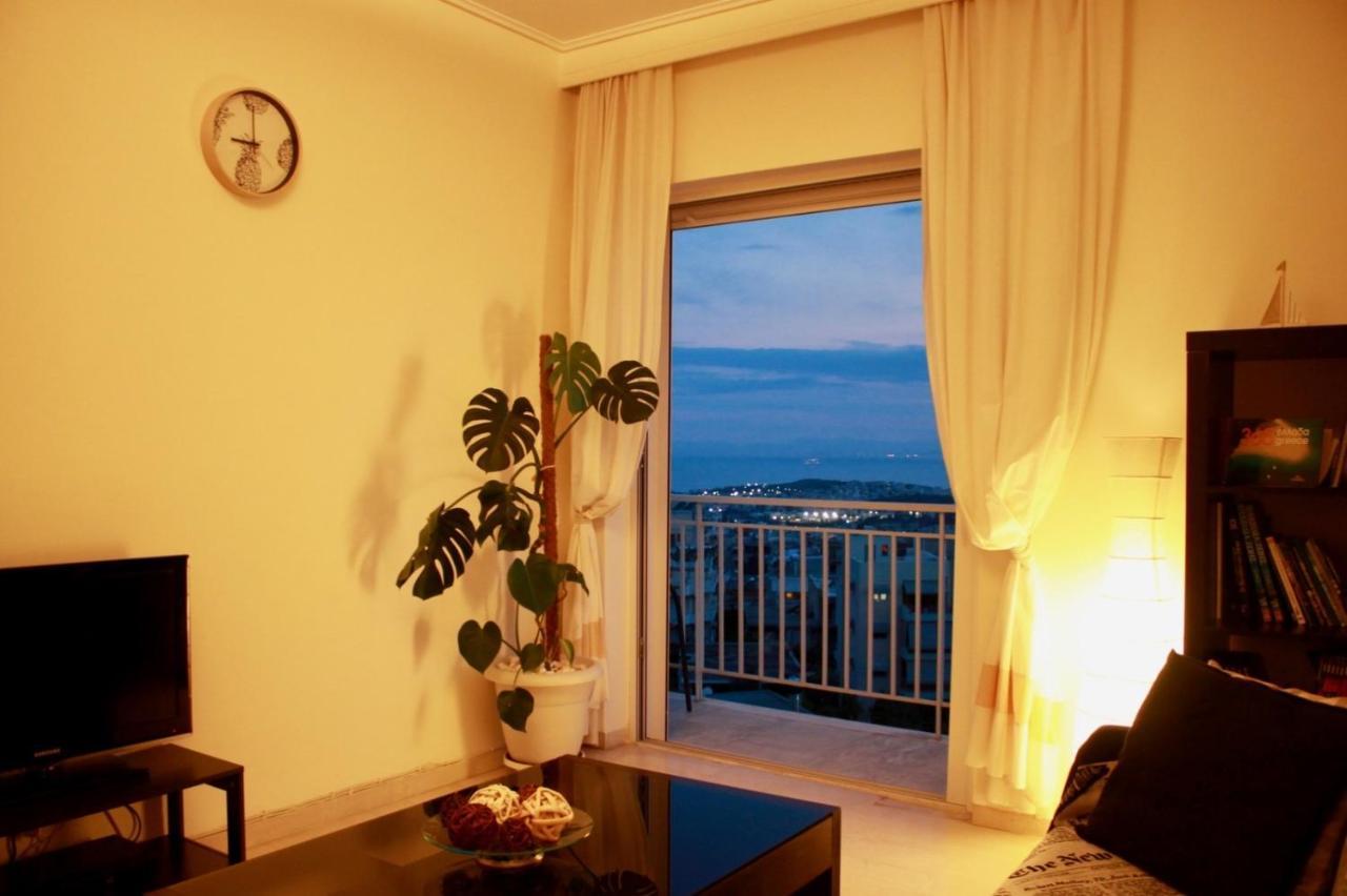 Penthouse With Sea View Apartman Athén Kültér fotó